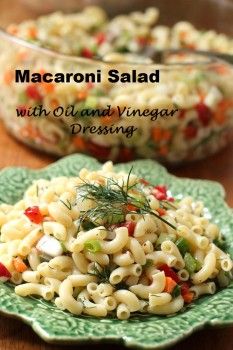 Mayonnaise Dressing, Crunchy Vegetables, Classic Macaroni Salad, Best Macaroni Salad, Creamy Potato Salad, Macaroni Recipes, Macaroni Salad Recipe, Best Pasta Salad, Vinegar Dressing