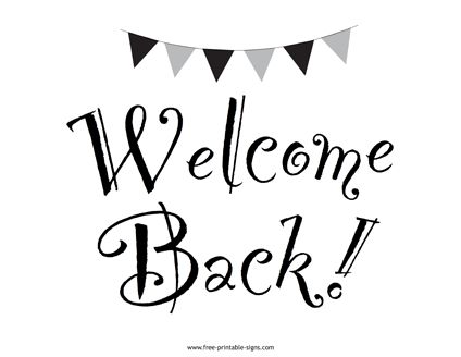 Download this printable “Welcome Back” sign which is great for welcoming a teacher back to school or a coworker back to the office after they’ve been away. Welcome Back Party, Teacher Back To School, Welcome Back Sign, Printable Signs, Paper Size, Welcome Back, The Office, Free Printable, Free Printables