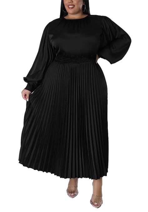 PRICES MAY VARY. Imported Pull On closure Hand Wash Only or Dry Clean Only Plus Size Amazon Dress, Plus Size Fall Wedding Guest Dress, Plus Size Black Formal Dress, Dresses For Funerals For Women, Formal Wedding Guest Dress Plus Size, Winter Wedding Guest Outfit Plus Size, Plus Size Modest Fashion, Church Outfit Plus Size, Maxi Dresses 2023