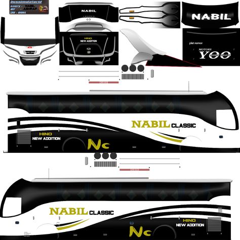 Hanif Bus Skin, Black Setup, Private Bus Livery, Bike Stickers Design Ideas, Bus Painting, Bus Livery, Mercedes Bus, Bus Map, Bus Simulator Indonesia Skin Kerala Hd