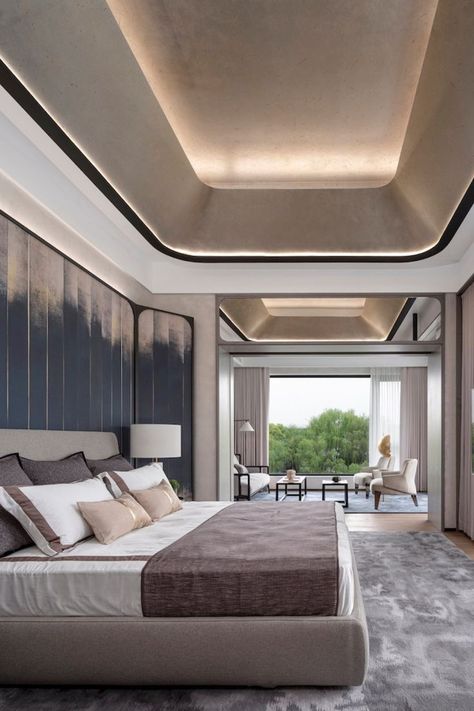 Luxury Ceiling Design, New Ceiling Design, Interior Ceiling Design, House Ceiling Design, Modern Luxury Bedroom, Ceiling Design Living Room, Ceiling Design Modern, Bedroom False Ceiling Design, Ceiling Design Bedroom