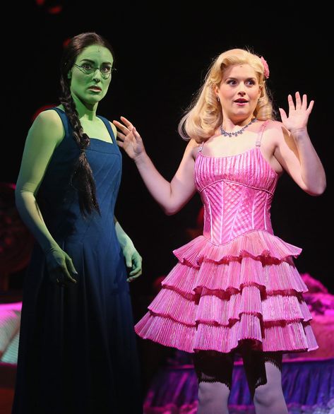 Wicked, Elphaba, Glinda Glinda Costume Wicked, Glinda Wicked Costume, Wicked Costumes Diy, Wicked Costumes Glinda, Glinda And Elphaba Fan Art, Glinda Aesthetic Wicked, Wicked Glinda X Elphaba, Elphaba Costume, Wicked Aesthetic