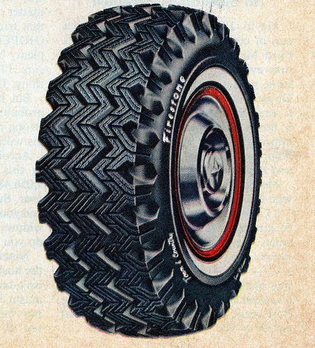 vintage Firestone tire ad Tyre Advertising, Tire Advertising, Firestone Tires, Automobile Advertising, Car Theme, Classic Car Restoration, Cars Room, Old Pub, Van Car