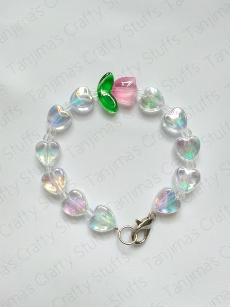 Tulips Beads Bracelet, Tulip Beads Bracelet, Tulip Accessories, Tulip Bracelet, Tulip Beads, Kalung Manik-manik, Anting Manik, Gelang Manik-manik, Pola Gelang