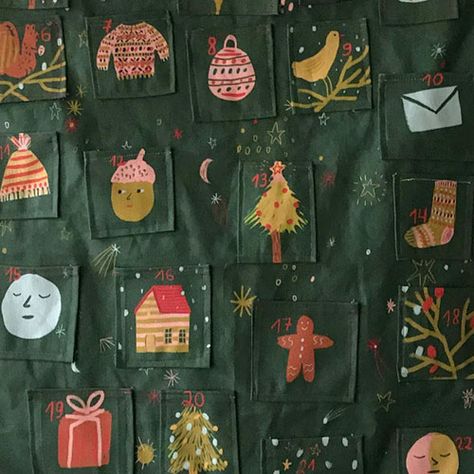 Diy Advent Pocket Calendar, Sew Advent Calendars, Christmas Crafts Diy Advent Calendar, Anthropologie Advent Calendar, Diy Advantage Calendar, Handmade Advent Calendars, Advent Calendar Pockets, Decorating Advent Calendar, Diy Quilted Advent Calendar