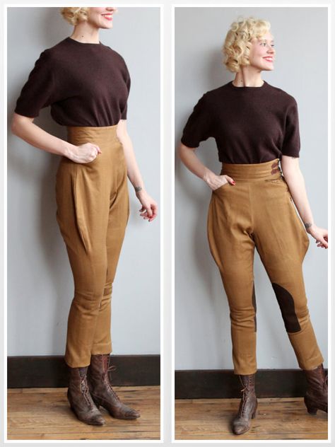 Late 30s/Early 40s Jodhpurs // Tally Ho Trousers // vintage Breeches Equestrian, Jodhpur Pants, Horseback Riding Outfits, Late 30s, Patch Pants, Tally Ho, Horse Riding Equestrian, Horse Riding Clothes, Riding Breeches