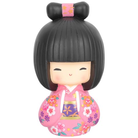 PRICES MAY VARY. Japanese Kokeshi Doll Girl in Kimono Collectible Figurines Traditional Crafts Oriental Geisha Statue for Office Bar Home Party Table Decoration. Japanese Kimono Doll, Vintage Antique Japanese Geisha Dolls The Japanese kimono doll will brighten up your space and provide colors will last indefinitely. Perfect for decorating nearly any space bedroom, offices, living room, dorms, public places, etc. Japanese Kokeshi Doll Creative Japanese style a sense of art to the home and improve Epcot Japan, Restaurant Table Decor, Red Kimono, Japanese Geisha, Office Bar, Bar Home, Restaurant Tables, Party Table Decorations, Japanese Dolls