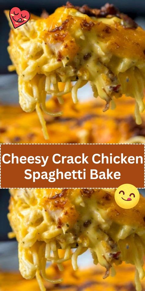 Cheesy Chicken Spaghetti Bake, Chicken Spaghetti Bake, Easy Chicken Spaghetti Recipe, Easy Chicken Spaghetti, Baked Chicken Spaghetti, Spaghetti Bake, Cheesy Chicken Casserole, Chicken Spaghetti Casserole, Spaghetti Recipes Easy