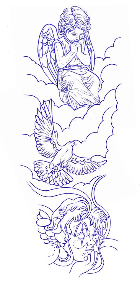 Forearm Tattoo Stencils For Men, Angel Tattoo Stencils, Brust Tattoo Frau, Inside Of Arm Tattoo, Memorial Tattoo Ideas, Half Sleeve Tattoo Stencils, Memorial Tattoo Designs, Arm Tattoos Drawing, Cute Simple Tattoos