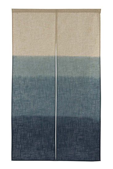 Noren Curtain Tapestry blue size: 85x150cm Japanese Blinds, Fall Decor Ideas For Living Room, Room Deviders, Japanese Curtains, Sculpture Textile, Noren Curtains, Doorway Curtain, Curtain Texture, Garden Windows