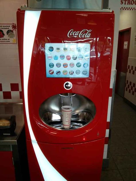 Don’t forget the automated soda mixer! Soda Machine In House, Cinema Rooms, Drink Machine, Lottery Strategy, Coke Machine, Lottery Win, Cinema Decor, Won The Lottery, Kitchen Tech