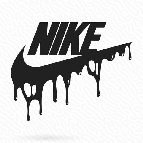 Nike Drip Logo, Nike Drip, Svg Nike, Drip Logo, Nike Svg, Spartan Logo, Nike Art, Cricut Stencils, Raster Graphics