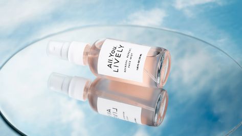 Lingerie Brand Lively Launches Skin-Care Collection | Allure Beauty Space, Mirror Photography, Photography New York, Perfume Photography, Product Photographer, Mirror Reflection, Affordable Skin Care, Food And Beverage, Face Mist