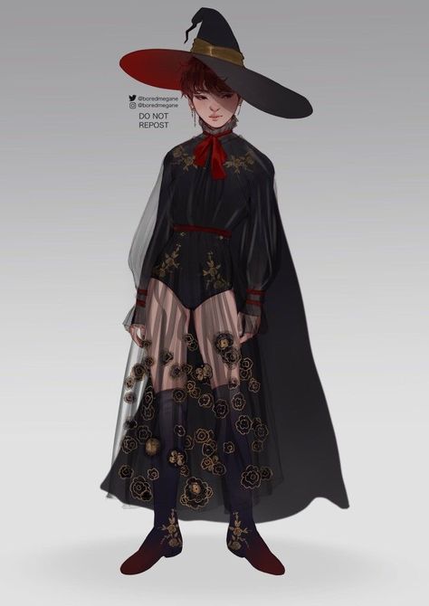 Cute💞 Male Witch, Witch Characters, Witch Design, Fanart Bts, Jimin Fanart, Witch Outfit, 캐릭터 드로잉, Witch Costume, Witch Aesthetic