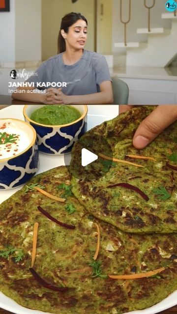 Holy Bites on Instagram: "Janhvi Kapoor's Favourite Healthy & Tasty Food। Soft Soft Moong Dal Chilla Recipe #viral #instafood  #celebrityfood #trending #breakfast #reels #easy" Healthy Chilla Recipe, Moong Chilla Recipe, Chilla Recipe Easy, Heena Parmar, Dal Chilla Recipe, Moong Recipe, Vegetarian Breakfast Recipes Indian, Hebbars Kitchen Recipes, Dal Chilla