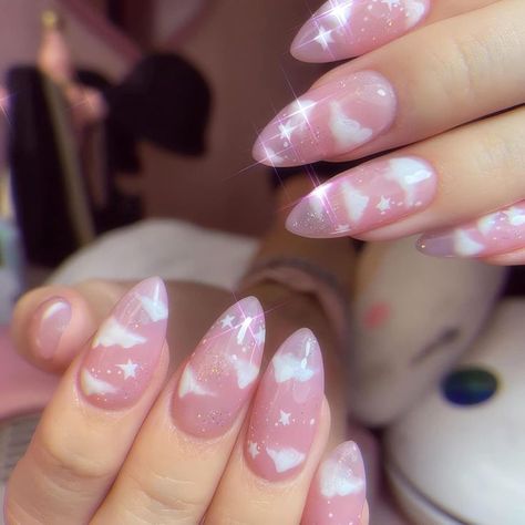 pink nails designs ideas Manikur Kuku, Diy Glitter, Nagel Tips, Manicure Diy, Nail Type, Y2k Nails, Fake Nails With Glue, Cute Nail Art, Diy Manicure