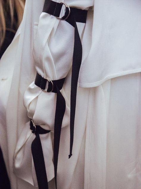 || each x other || SS16 Straight Jacket Dress, Men Accessory, Phase 4, Straight Jacket, Clothing Details, Fashion Details, Artifacts, White Shirt, Fashion Art