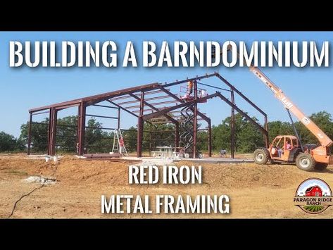 Building a Barndominium: 8/2019 Red Iron Metal Framing Steel Purlin Building Construction Pole Barn Cost, Metal Building Insulation, Building A Barndominium, Building Insulation, Metal Building Kits, Steel Building Homes, Metal Building Home, Framing Construction, Stock Tank Pool