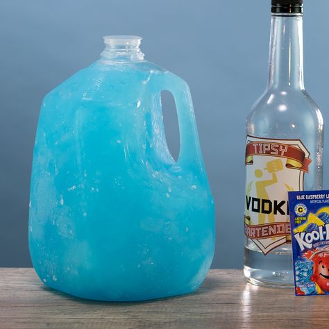 LAKE DAY PUNCH 25 oz. (750ml) Vodka 2 1/3 Cup Sugar 2 Packs Koolaid  Water Gallon Jug  PREPARATION 1. Add sugar, Kool Aid and vodka to a gallon container and shake well to mix. Add water and place in the freezer overnight. 2. Enjoy a slushee the following day! DRINK RESPONSIBLY!  (User Submitted by Dnice502 @ TipsyBartender.com) Lake Day Punch, Summer Drinks Alcohol Vodka, Fun Summer Drinks Alcohol, Lake Drinks, Water Gallon, Work Workouts, Vodka Recipes Drinks, 2024 Party, Fun Summer Drinks