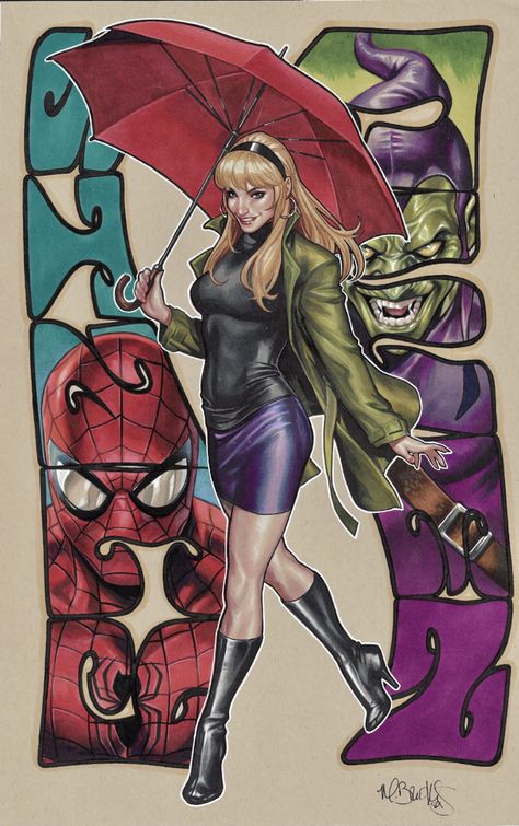 Gwen Stacy Comic Art Gwen Stacy Comic, Mark Brooks, Idee Cosplay, Gwen Stacy, Spider Gwen, Dark Horse Comics, Comic Collection, Comic Panels, Fun Comics