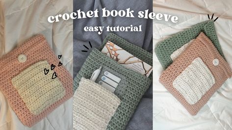 Beginner Friendly Crochet, Tapestry Crochet Patterns, Learn Something New, Book Sleeve, Ropa Diy, Tapestry Crochet, Pinterest Pin, Crochet Accessories, How To Crochet