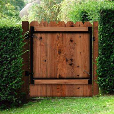 Original Series 60 in. - 96 in. wide gate opening, Steel Gate Frame Kit Sliding Fence Gate, Wood Fence Gates, Tor Design, Backyard Gates, Decorative Fence, Fence Gate Design, Gate Kit, Wooden Gate, Double Gate