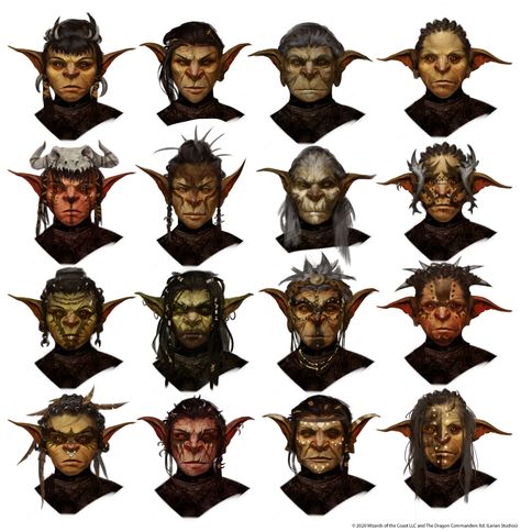 ArtStation - Female Goblins for Baldur's Gate 3, Konstantin Porubov Dnd Mixed Races, Dnd Goblin, Goblin Character, Faces Art, Goblin Art, Dnd Inspiration, Dnd Races, Female Faces, Dnd Ideas