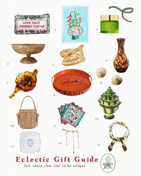 Eclectic gift guide for the one that loves little finds just as unique as they are ✨ posted to the gift blog 💗💗💗 #giftguide #giftideas #eclectic #eclecticdecor #giftsforher #giftsformom #leahsgiftguide #affordablegifts #giftsforfriends Eclectic Gifts, Gift Inspo, Affordable Gifts, Gift Guides, Wedding Invites, Eclectic Decor, Happy Place, Christmas List, Craft Gifts