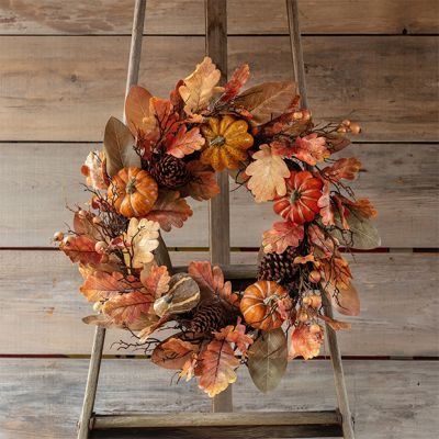 OUR FAMILY FARM | Shop Sales Events Antique Farmhouse Fall Wreaths For Front Door, Floral Candle Rings, Blue Harvest, Wreath Natural, Pumpkin Farm, 25 Days Of Christmas, Floral Candle, Tiny Plants, Fall Thanksgiving Decor