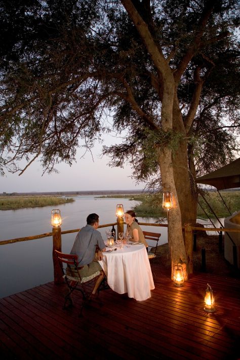 Botswana Safari, Safari Tent, Luxury Safari, Outdoor Dinner, Safari Lodge, Design Room, Out Of Africa, Romantic Dinner, Romantic Places