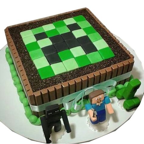 Minecraft game cake Pastel Minecraft, Diy Minecraft Birthday Party, Bolo Minecraft, Game Cake, Minecraft Party Decorations, Minecraft Birthday Cake, 8th Birthday Cake, Fest Mad, Diy Minecraft