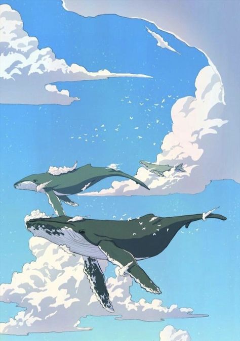 Flying In The Sky, Great White Shark, Great White, Whales, The Sky, White