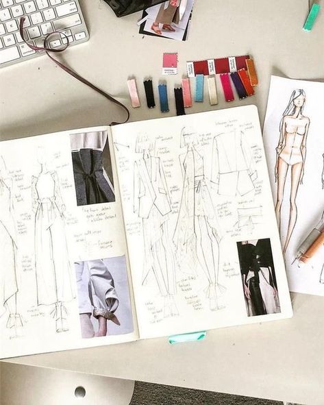 Fashion Dream Job, Fashion Designer Studio, Vintage Clipart, Textil Design, Fashion Design Sketchbook, Fashion Design Portfolio, Fashion Sketchbook, Fashion Figures, Fashion Portfolio