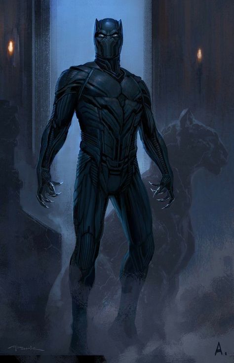 Pantera negra Black Panther King, Panther Pictures, Black Squad, Marvel Concept Art, Black Panther Art, Univers Marvel, Andy Park, Captain America Civil, Jack Kirby