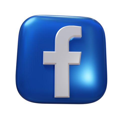 Glossy Facebook 3D Render Icon 3d Social Media Icons, Facebook 3d Icon, Fb Icon, Png Wallpaper, Facebook Icon, Facebook Icons, Logo Facebook, 3d Png, 3d Icons