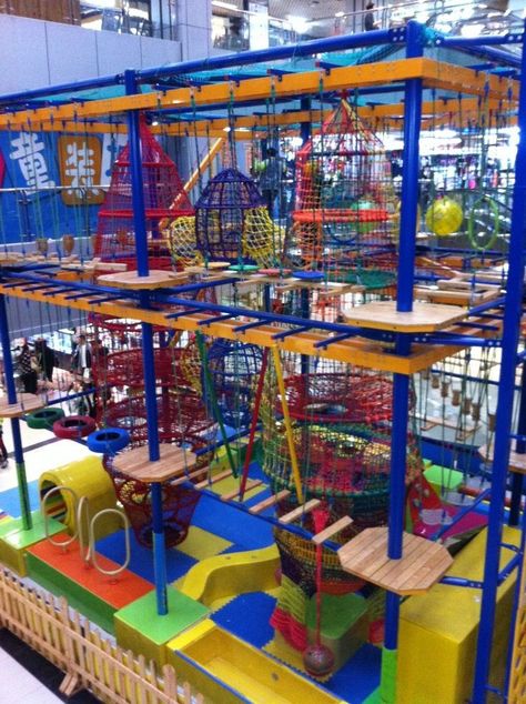 Indoor Playground Design, Indoor Play Area, Kids Indoor Playground, Indoor Play Areas, Playroom Design, Front Porch Ideas For Mobile Homes, Playground Design, Fun Places To Go, Tv Wall Design