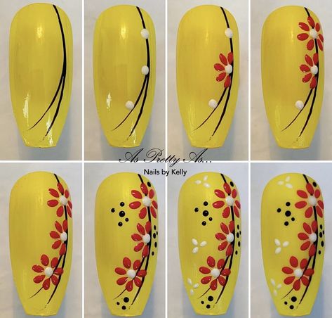 Nail Art Dotting Tool, Nail Art Courses, Quick Nail Art, Nail Art Designs Images, Art Deco Nails, Nail Drawing, Dot Nail Art, Gel Nail Art Designs, Nail Art For Beginners