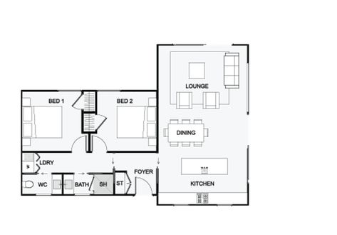 Whareatea | Coast to Coast Homes 70 Sqm House Design, Pvc Gutters, Flatpack Kitchen, Laundry Tubs, Timber Buildings, Timber Beams, Coast To Coast, Roof Framing, Modern Homes