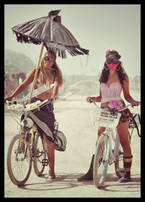 Burning Man Bike, Africa Burn, Cool Umbrellas, Burning Man Fashion, Black Rock City, Rock City, Burning Man Festival, I Want To Ride My Bicycle, Man Bike