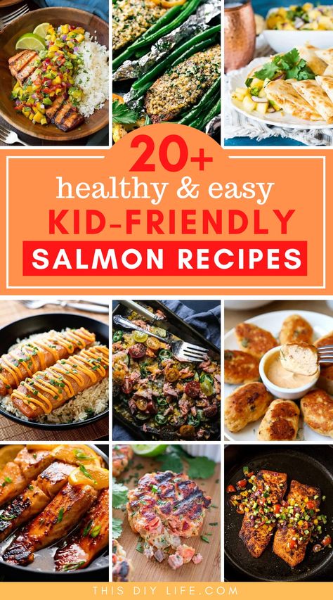 Salmon Recipe For Kids, Fish Recipes For Kids, Best Salmon Recipe, Canned Salmon Recipes, Salmon Cakes Recipe, Delicious Salmon Recipes, Healthiest Foods, Cheap Recipes, Healthy Salmon Recipes