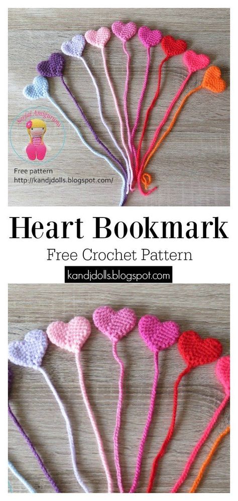 Lovely Heart Bookmark Free Crochet Pattern #freecrochetpattern #crochetpattern #heartpattern #bookmarkpattern Crochet Bookmarks Free Patterns, Easy Crochet Bookmarks, Bookmark Pattern, Penanda Buku, Crochet Bookmark Pattern, Heart Bookmark, Crochet Heart Pattern, Valentines Crochet, Crochet Bookmarks