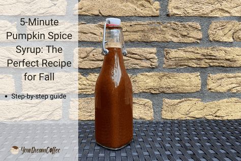 5-Minute Pumpkin Spice Syrup: The Perfect Recipe for Fall Pumpkin Spice Latte Syrup, Coffee Syrup Recipe, What Is Pumpkin Spice, Pumpkin Spice Syrup Recipe, Homemade Pumpkin Spice Syrup, Homemade Coffee Syrup, Coffee Lattes, Gingerbread Syrup, Brown Sugar Syrup