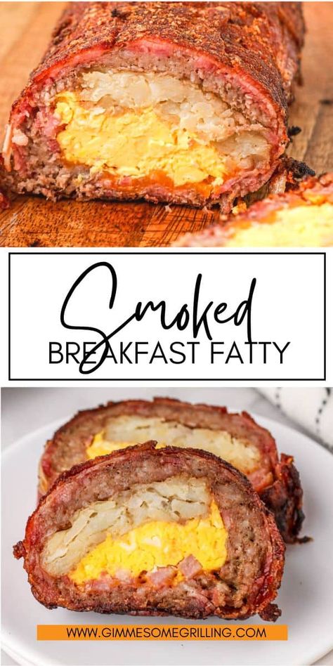 Breakfast Fatty, Host Brunch, Easter Brunch Ideas, Bacon Weave, Leftover Breakfast, Breakfast Sausage Recipes, Pellet Grill Recipes, Traeger Recipes, Smoked Meat Recipes