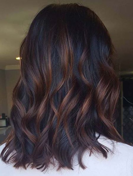 Dark Brown Hair With Highlights, Highlights Hairstyles, Dark Brown Balayage, Highlights For Dark Brown Hair, Rambut Brunette, Brown Ombre Hair, Hair With Highlights, Vlasové Trendy, Brown Hair Balayage