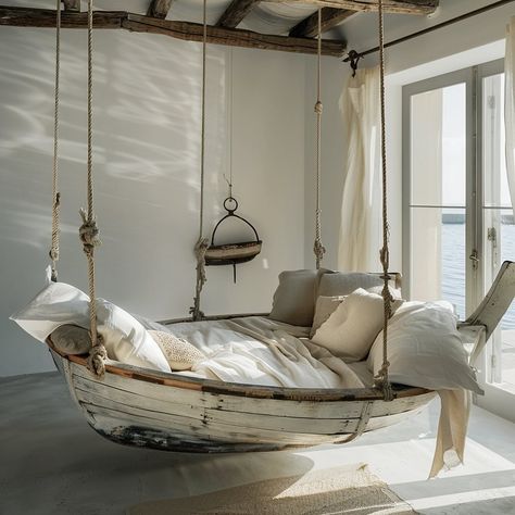 Fishing Furniture, Boat Furniture, Boat Bed, Farm Products, Sea Stories, Rest House, Beachy Decor, Bay House, Coastal Homes