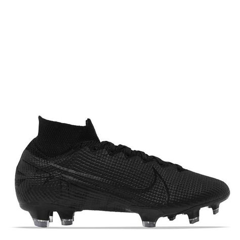 Football Boots Nike, Football Boots Black, Black Football Boots, Cool Football Boots, Nike Football Boots, Studded Shoes, Nike Mercurial, Nike Football, Football Shoes