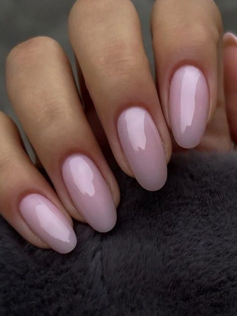 milky light pink nails for valentines day Pink Oval Nails, Nails Ombre, Milky Nails, Pink Glitter Nails, Pink Gel Nails, Light Pink Nails, Hello Nails, Already Gone, Blush Nails