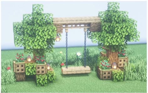 Minecraft Backyard, Chalet Minecraft, Minecraft Garden Ideas, Minecraft Cool, Mansion Minecraft, Villa Minecraft, Minecraft Tree, Construction Minecraft, Minecraft Welten