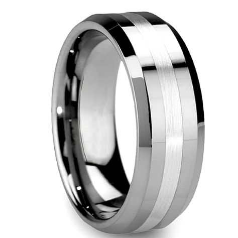 Created with devotional craftsmanship using the finest tungsten carbide. Durable and classy yet modern. Make a perfect mens wedding band Plain Wedding Band, Tungsten Carbide Wedding Bands, Cool Wedding Rings, Tungsten Mens Rings, Tungsten Carbide Rings, Tungsten Wedding Bands, Wolfram, Wedding Rings Unique, Tungsten Ring