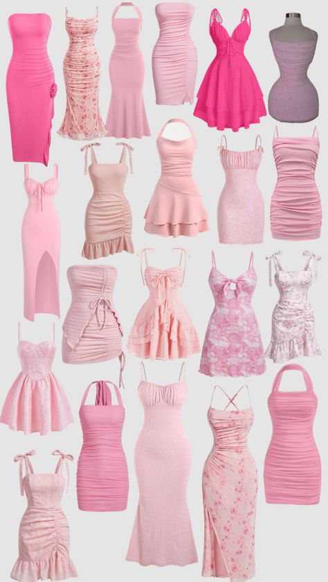 Dress Design Patterns Fashion, Pink Dress Birthday Outfit, How To Style A Dress, Pink Coquette Dress, Coquette Dress Outfit, Trajes Country, Look Legging, Cute Dress Outfits, Modest Dresses Casual